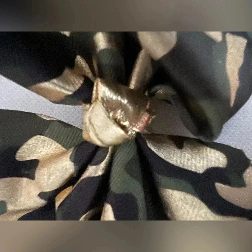 Camouflage- Camo little girls hair bow